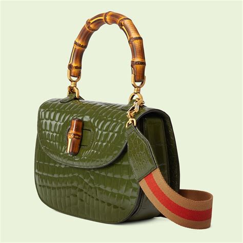 gucci green bag bamboo handle